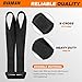 6 Car Door Hook Straps with Double Loops - Universal Roof Rack Straps for Secure Cargo, No Roof Rack Needed, Heavy-Duty Waterproof Design, Compatible with Most Cars（Black）