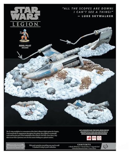 Expansión para Juego de Mesa Star Wars: Legion - Campo de Batalla con X-Wing Estrellado, para Niños y Adultos, Edad Recomendada 14+, 2 Jugadores, Tiempo de Juego 3 Horas, Fabricado por Atomic Mass Games