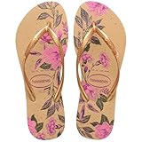 Havaianas Damen Slim Organic Flipflop, Golden, 41/42 EU