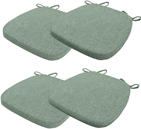 Amazon.de 4er Set Stuhlkissen 40x38x3cm mit Bändern,Waschbare