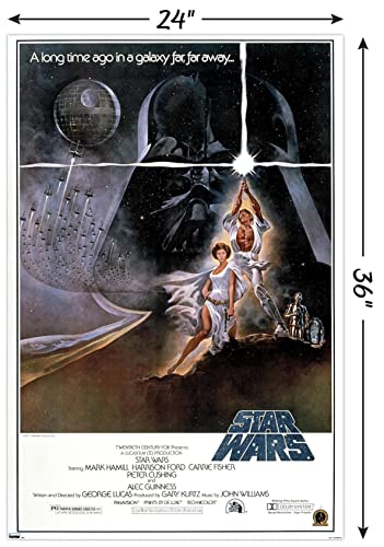 Image of Trends International 24X36 Star Wars: A New Hope - Original One Sheet Wall Poster, 24 inch x 36 inch, Unframed Version