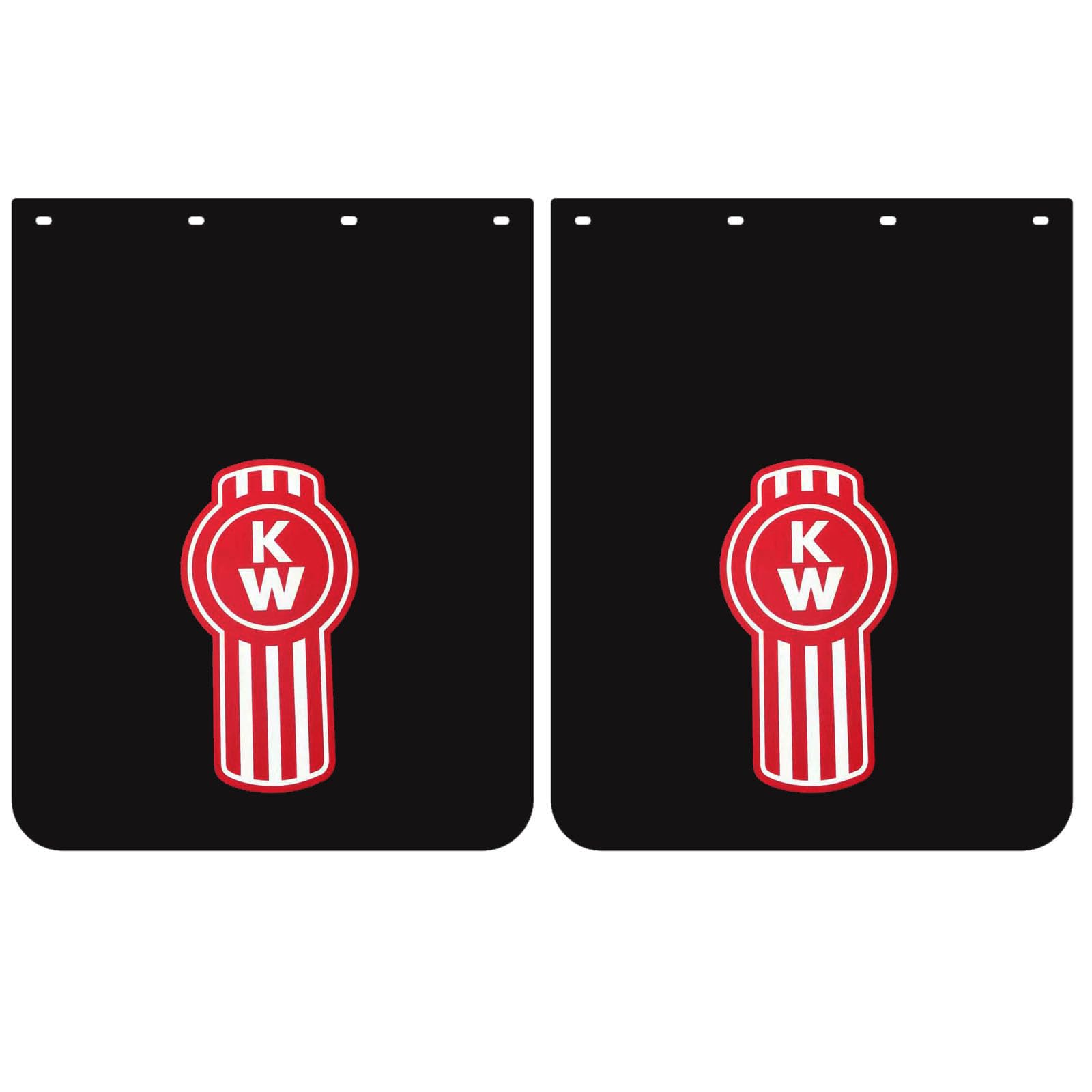 Anti-Splash Mud Flaps for Semi Trucks,24"x30" Polymer Truck Mud Flaps for Semi Truck Trailer,Heavy Duty Semi Mud Flap (30MFBK-DKW)