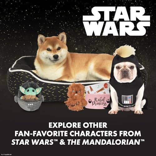 Star Wars for Pets Lichtschwert Ballwerfer für Hunde - Darth Vader Themed einziehbarer Hundeballwerfer mit Tennisbällen, startet bis zu 45 m