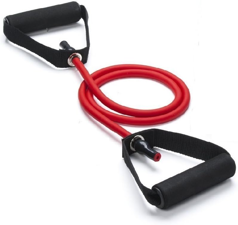 Amity impex Strong Soft Expander Resistance Band, Exercise Tube with Attached Handles - Multi Color.