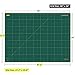 NEWBRAUG 36'' × 48'' Large Self Healing Cutting Double Sided 5-Ply Mat, Big Cutting Board for Rotary Cutting, Quilting, Sewing, Craft, Fabric & Scrapbooking(Green/Black)