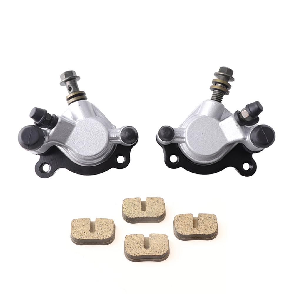 Ztawwcj 1 Pair Motorcycle Front/Rear Hydraulic Brake Calipers Fit For Pocket Bike Moto Dirt Moped Scooter Atv Rear Brake Pump(1 Pair)
