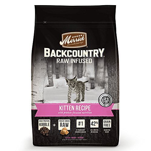 Merrick Backcountry Raw Infused Kitten Recipe Grain Free Dry Cat Food