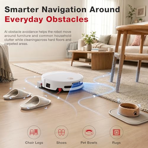 Image of Yeedi M16 Infinity Robot Vacuum and Mop, 30000Pa Suction, Self-Cleaning Roller Mop, ZeroTangle 4.0 for Pet Hair, Self-Emptying Omni Station, AI Obstacle Avoidance