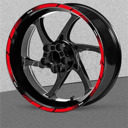 Questi adesivi per ruote da moto finemente realizzati presentano bordi puliti e ben tagliati, una sensazione confortevole e sono esteticamente gradevoli e pratici, offrendo sia protezione che decorazione: accessori ideali per l'aspetto della moto.