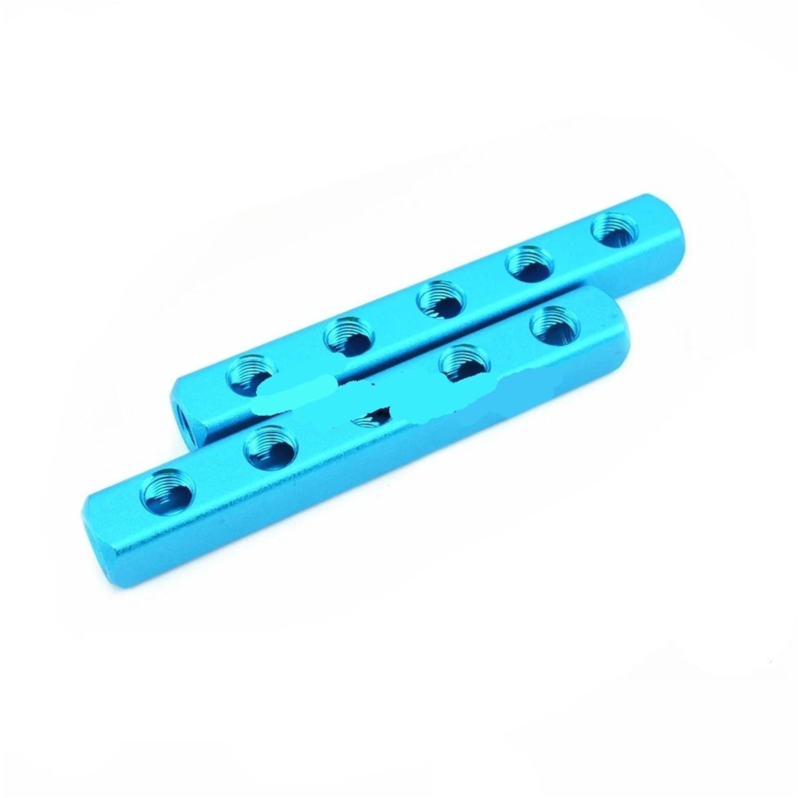 1 pz Raccordi pneumatici 1/4" Filettatura PT 2 3 4 5 6 7 8 9 vie Connettore rapido Tubo aria Collettore Blocco Splitter Blu(5Port 2Way)