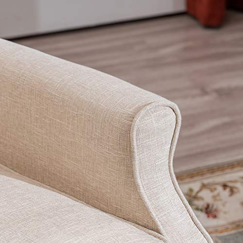 Relaxixi Wingback Recliner Armchair, Massage Heated Recliner Chair With Remote Control, Accent Tufted Push Back Recliner (Beige) #TOP5