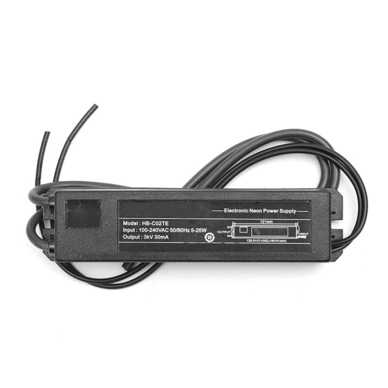 HB-C02TE 3KV Power Supply for Glass Neon Sign Light Electronic Neon Signs Lights Transformer with Black Plug-image-49