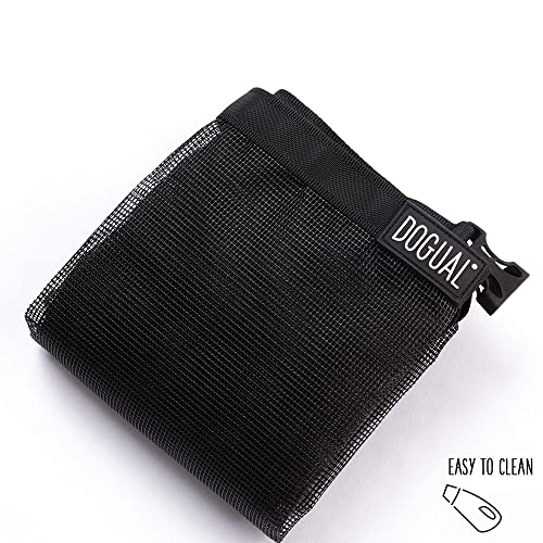 Dogual Car Dog Net Barrier - Universal Fit Sturdy Mesh, Easy To Install, Convenient For Air Conditioning, Easy To Clean & With Flexible Bungee Cords For Seat Movement #TOP4