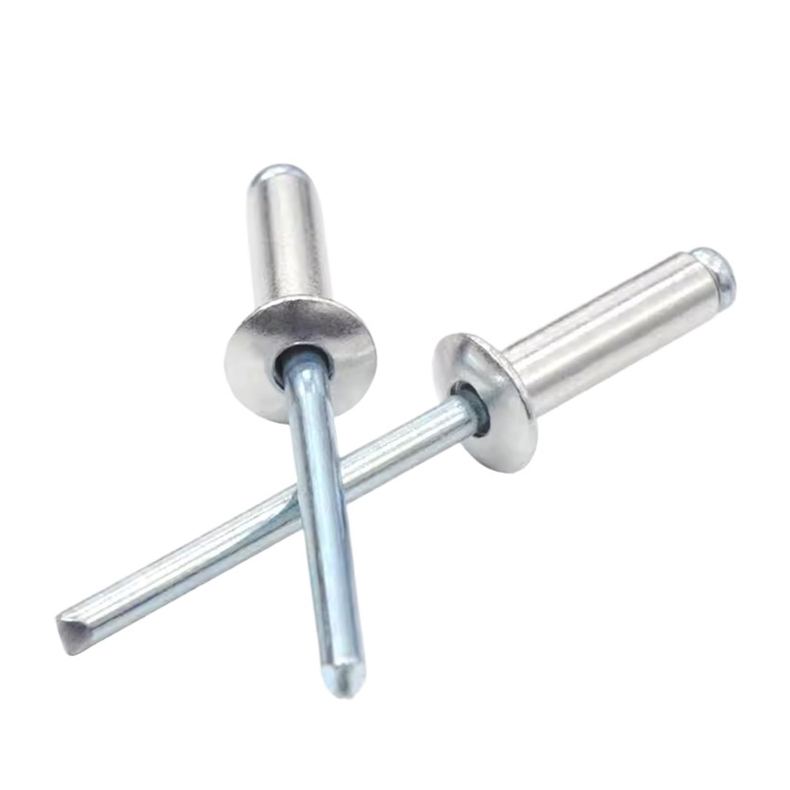 50 sztuk nitów zrywalnych ze stali aluminiowej, głowica kopuły, aluminium, 2,4-6,4 mm (5,0 x 18 mm)