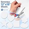 COTATI 4 Pcs Needlepoint Blank Canvas Craft Kit, 18 Count 12x18 Inch Large Cotton Mesh Screen Grid, White Perforated Canvas Sheets for Cross Stitch & Embroidery with Starter Sewing Tools #2