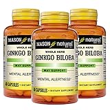 Mason Natural Ginkgo Biloba - Improve Mental Alertness, Supports Optimal Brain Function, Herbal...