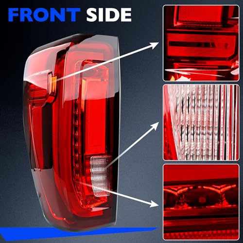 Misakomo LED Tail Light Assembly Left Compatible with 2019–2024 GMC Sierra 1500 2500HD 3500HD (Denali) Driver Side Rear Brake, Reverse & Turn Signal Lamp, Replaces 84968740, 86820473 by Misakomo - Image 6