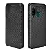 Produktbild TOPOFU Handyhülle für Doogee N20 Pro hülle, PU Leder Kohlefaser Flip Wallet Case Handytasche mit Kartenschlitz Magnetisch SchutzHülle für Doogee N20 Pro (Schwarz)