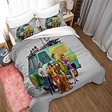 scooby doo juegos espeluznantes pelicula completa Cuenta con un cierre de cremallera oculta sin complicaciones, es fácil y eficiente poner esta funda de edredón en tu edredón. El tamaño de 2 fundas de almohada es de 50 x 75 cm.