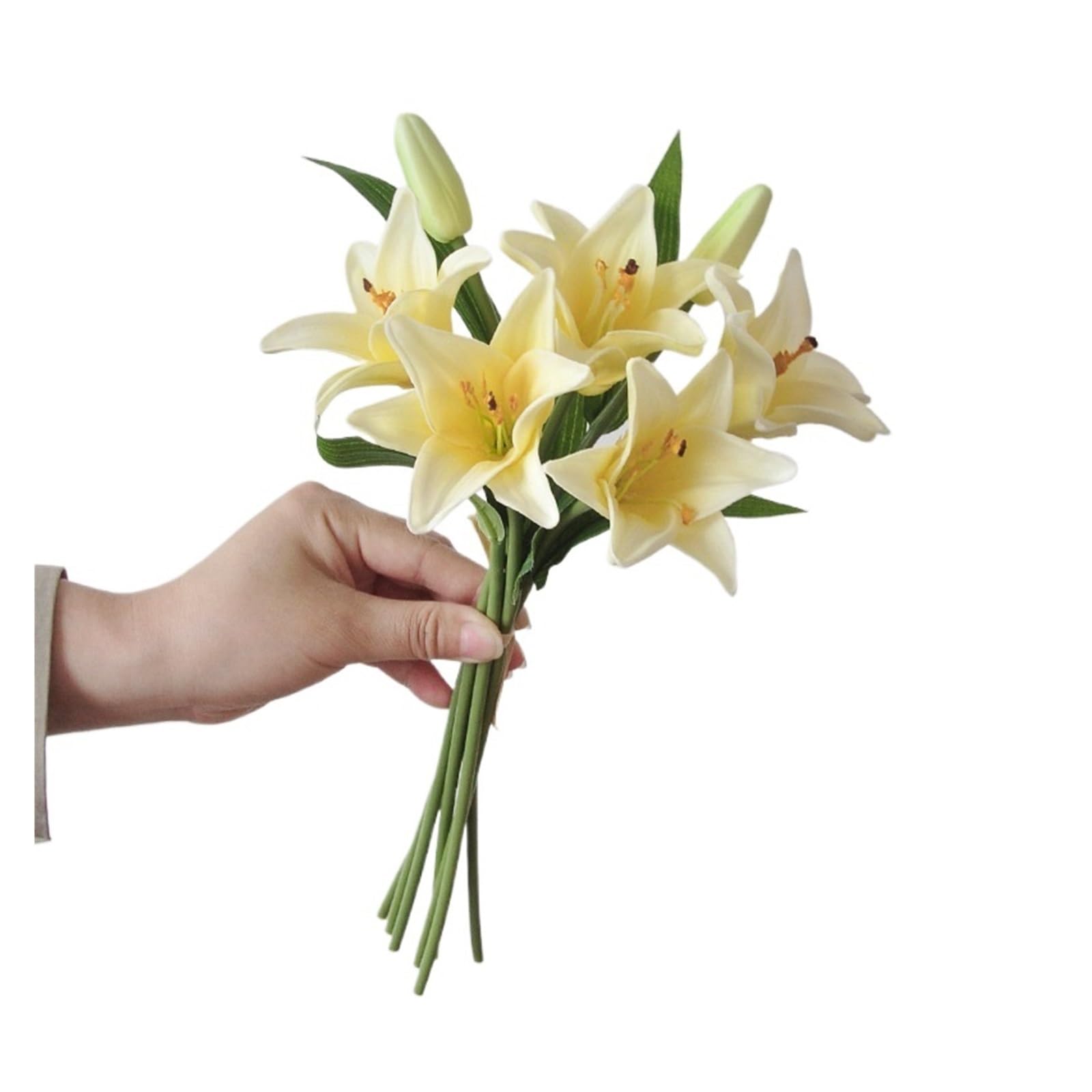 Casetlong 7pcs Wedding Artificial Flowers Bouquet Home Decoration Accessories Party Table Flower Arrangement(Yellow)