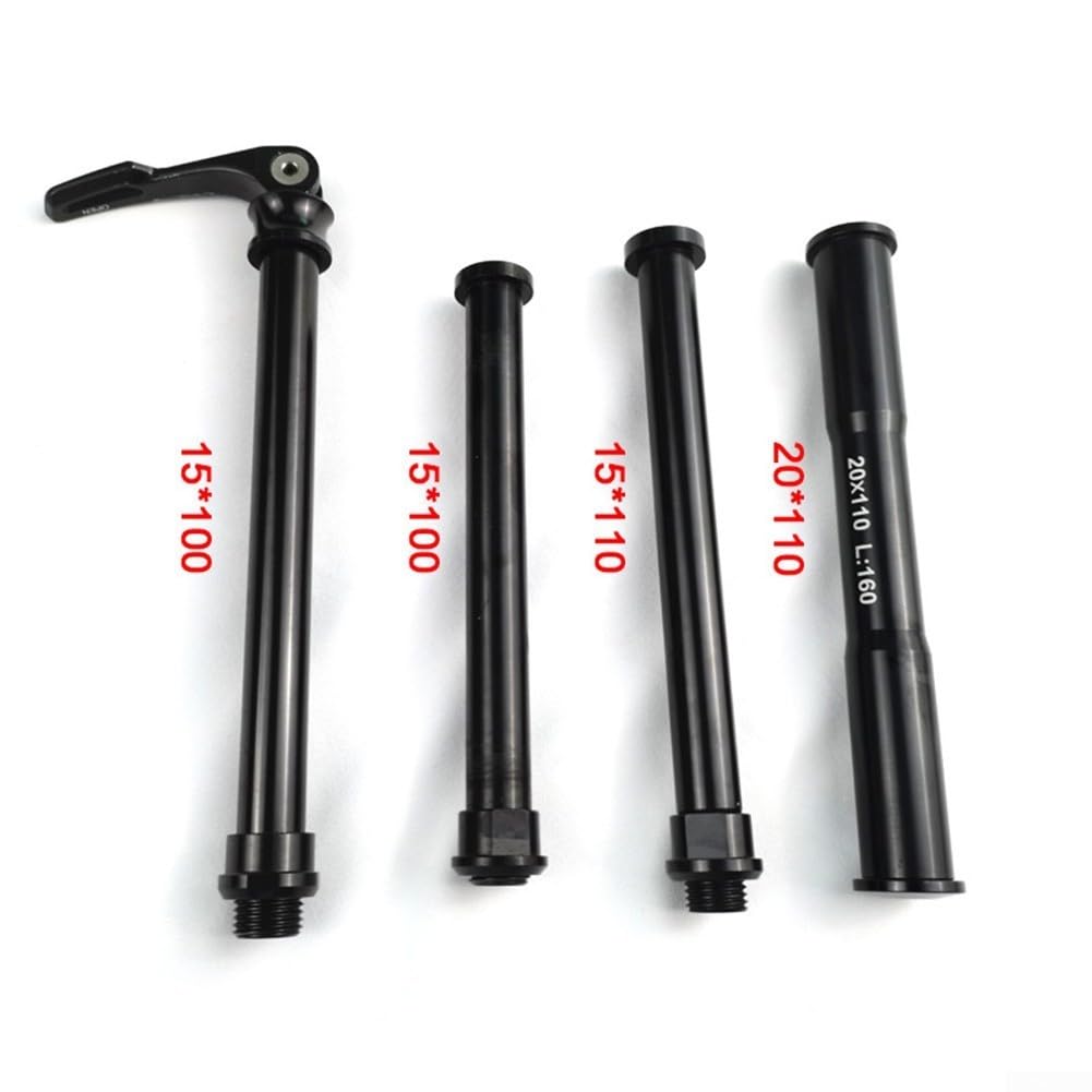 MTB forcella anteriore perno passante 110 x 20 mm lega alluminio ricambio leggera
