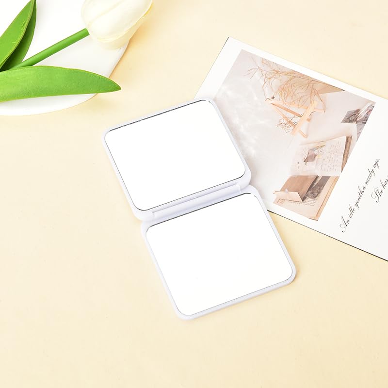 Miniatura 2 de YangQian Espejo compacto para mujeres y niñas, espejo de bolsillo para mujeres, espejos de maquillaje con aumento para mujeres y niñas, espejo
