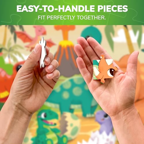 Image of QUOKKA Puzzles for Kids Ages 3-5 - 30 Pieces Puzzles for Toddlers 2-4 - Dinosaurs Learning Jigsaw Puzzles for Kids 4-6 Years Old - Educational Toys for Boy and Girl