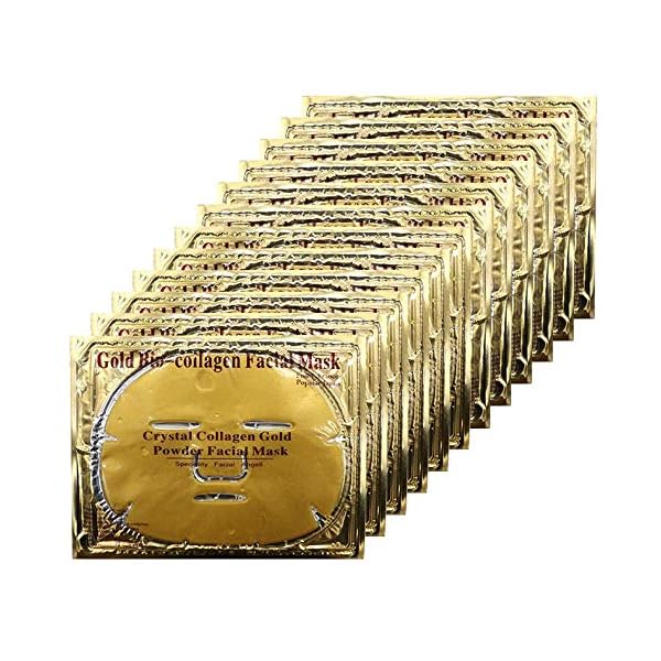 Adofect-12PC-24K-Gold-Gel-Collagen-Crystal-Facial-Masks-Sheet-Patch-For-Anti-Aging-Puffiness-Anti-Wrinkle-Moisturizing-Deep-Tissue-Rejuvenation-and-Hydrates-Skin Adofect 12PC 24K Gold Gel Facial Masks Collagen Crystal Sheet Patch For Anti Aging, Puffiness, Anti Wrinkle, Moisturizing, Deep Tissue Rejuvenation and Hydrates Skin