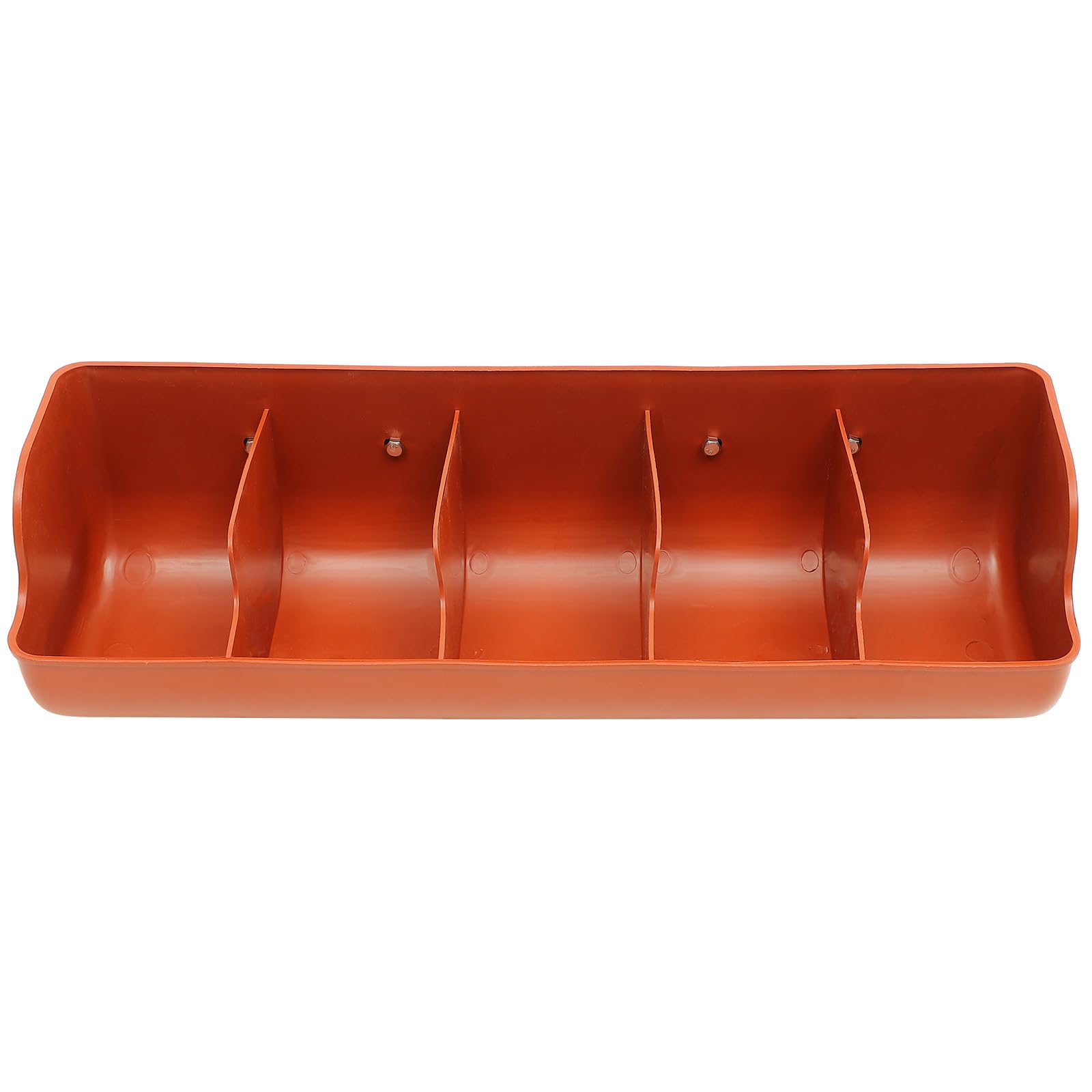 Mangiatoia per Maiali in Plastica 5 Scomparti, Resistente All’usura e Facile da Pulire, Distributore di Mangime per Suinetti per Allevamenti e Forniture Agricole