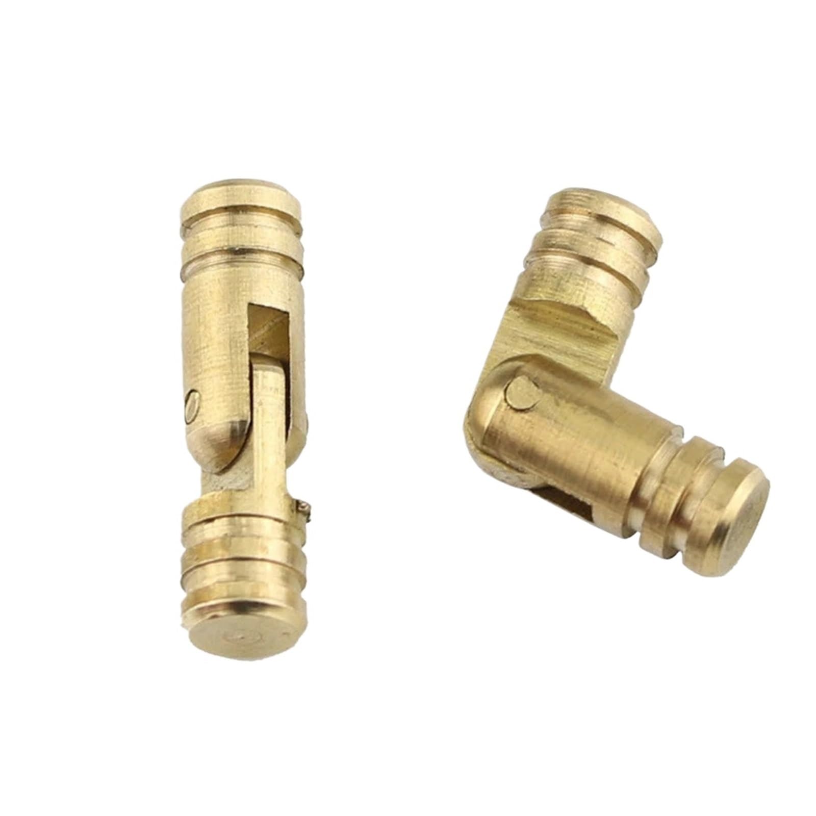 Luysgbxr Gold 5X25mm Barrel Hinges 10Pcs Invisible Barrel Hinges, Brass Concealed Cabinet For Jewelry Box Case Furniture Hardware, Hidden Cylinder Design(Gold 5X25mm)