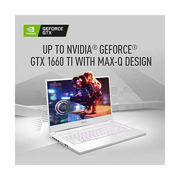 MSI-Stealth-15M-Gaming-Laptop-156-144Hz-FHD-1080p-Display-Intel-Core-i7-1185G7-NVIDIA-GeForce-GTX-1660-Ti-16GB-512GB-SSD-Thunderbolt-4-WiFi-6-Win10-White-A11SDK-063 MSI Stealth 15M Gaming Laptop: 15.6" 144Hz FHD 1080p Display, Intel Core i7-1185G7, NVIDIA GeForce GTX 1660 Ti, 16GB, 512GB SSD, Thunderbolt 4, WiFi 6, Win10, White (A11SDK-063)