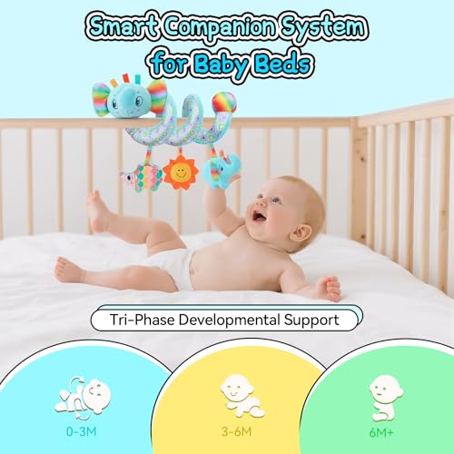 Image of Spiral Car Seat Toys for Babies 0-6 Months