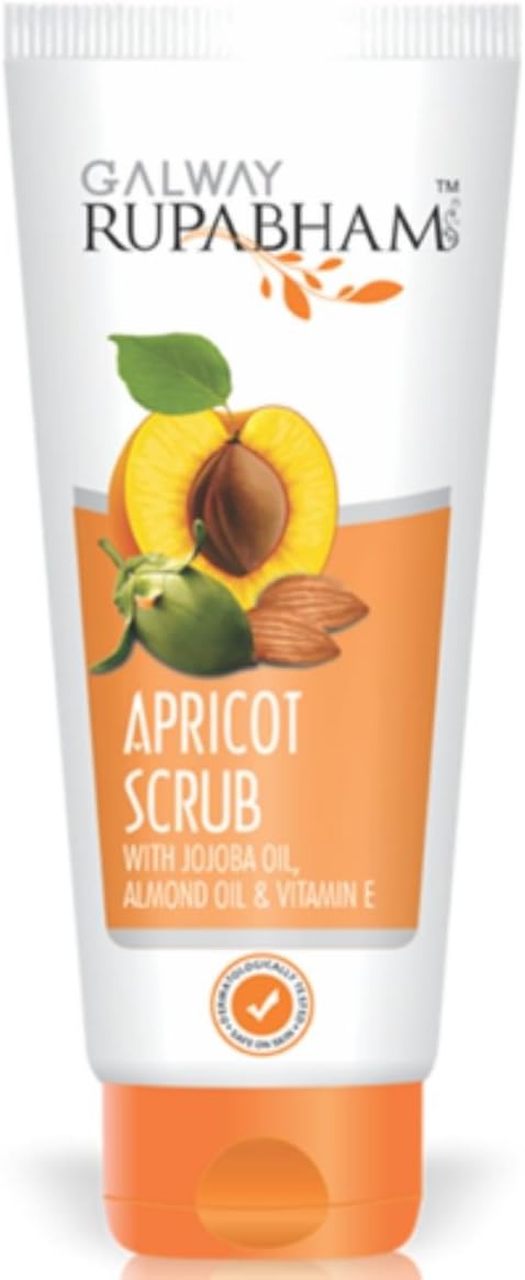 Galway Rupabham Apricot Scrub is now an advanced formulation | glowing fresh skin. | Skincare face scrub