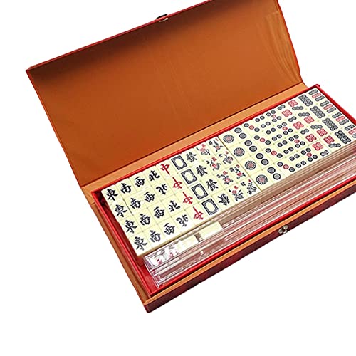 Set de Mahjong Familiar Chino Portable con Estuche miniatura 3