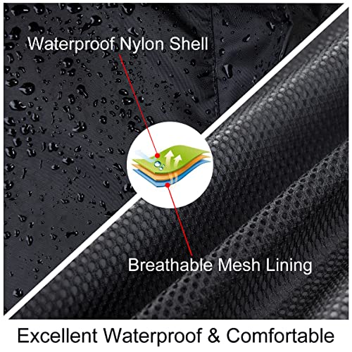 Classic Rain Suits for Men Breathable Rain Gear for Waterproof work, Hooded Coats Jacket and Pants4