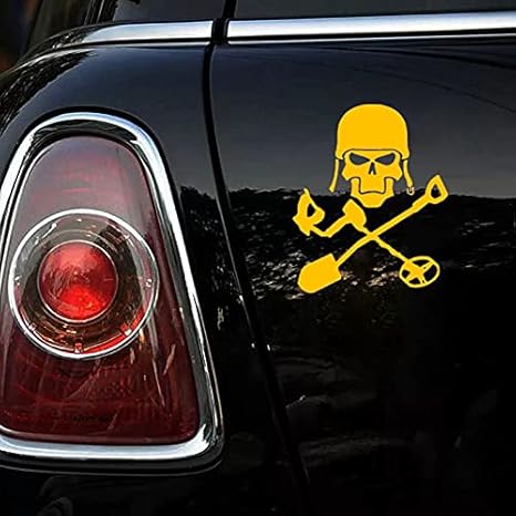 Amazon 車のステッカーの装飾 面白い車のステッカーの宝探しデカールバンパーフロントガラスアクセサリーpvc Color Name Yellow Size 25x21cm バイク用ステッカー デカール 車 バイク