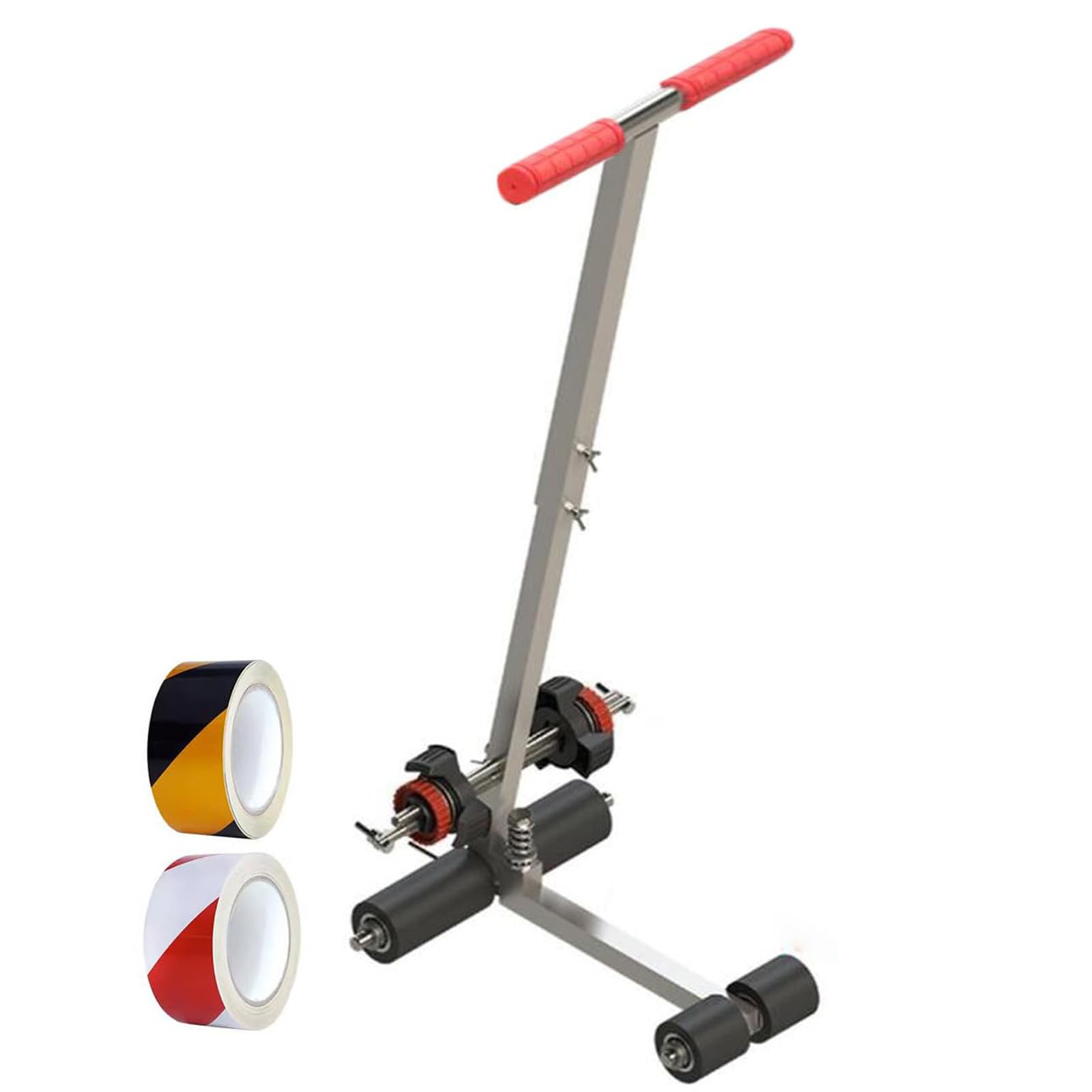 IUokLU Double Lines Striping Machine, Lane Marking Applicator, Adjustable Spacing, for Floor, Tile, Concrete, Asphalt