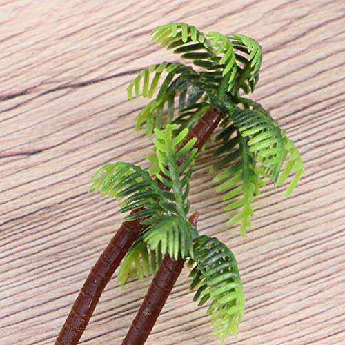 Simulation Tree Palm Tree Decor 5PCS Miniature Landscape Fish Tank Landscaping Plant Prop Decoration Mini Scenery Landscape DIY Doll House Model - Image 3