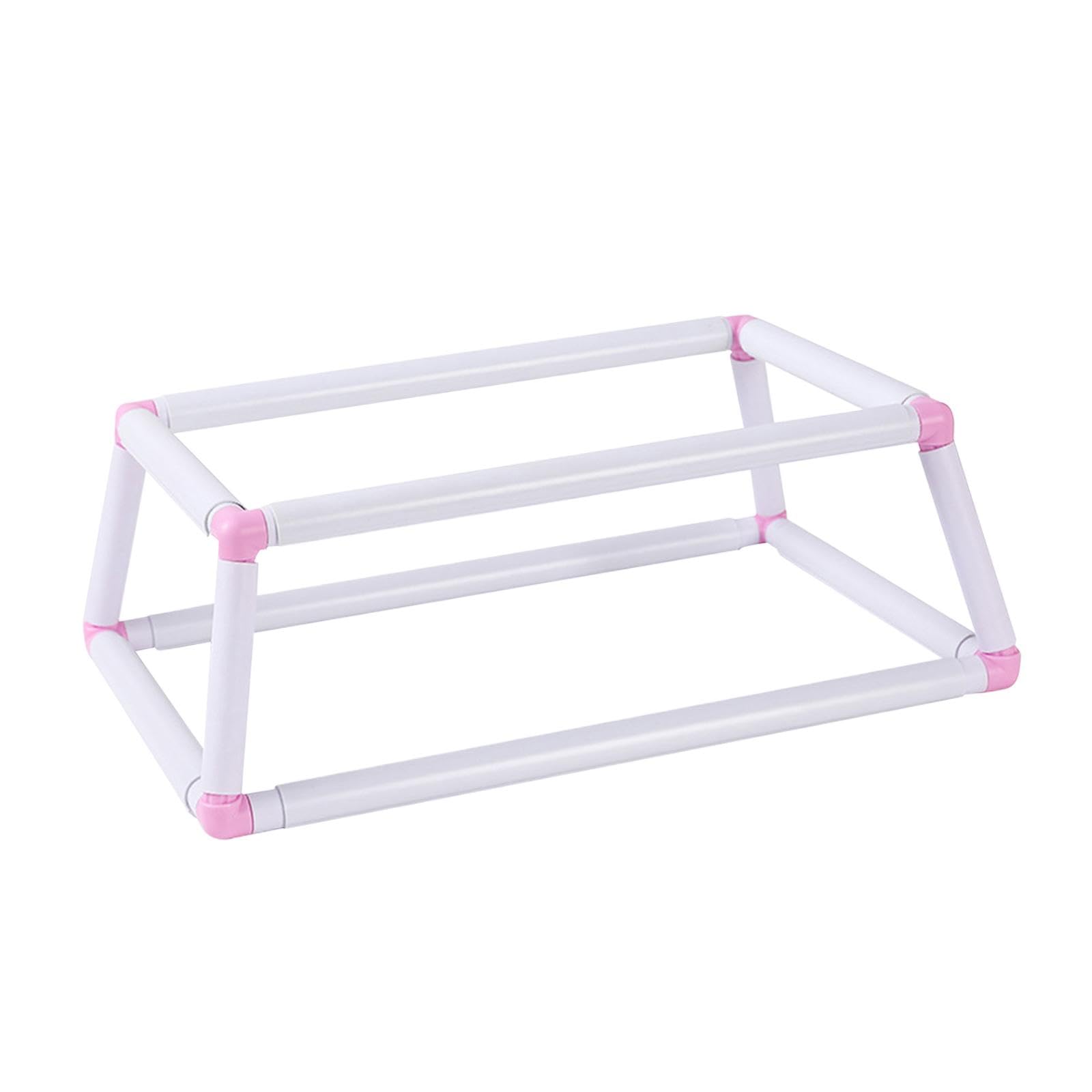 Soporte para, Bastidor de Bordado, Soporte para Regazo, Manos Libres, Combo de Costura DIY Compacto, Aro de Bordado Multifunción, Soport, Rosa Grande, Individual
