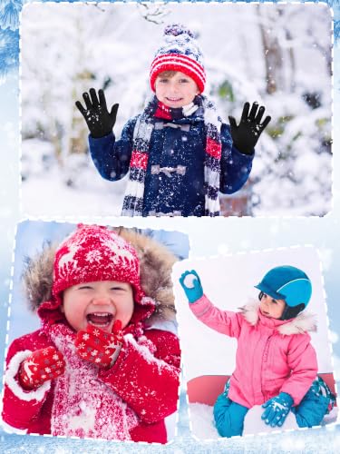 Image of EBOOT 3 Pairs Winter Kids Gloves Warm
