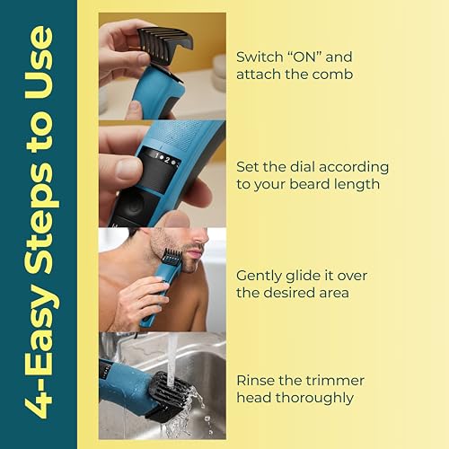 Image of Lifelong Valentine Edition Swift Beard Trimmer for Men| Powerful & Smooth Beard & Hair Trimmer | 60 Minute Run Time | 20 Adjustable Length : 0.5-10 mm| Stainless Steel Sharp Blades|1 Year Warranty