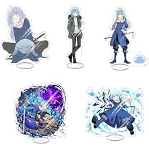 ISaikoy Set of 5 Anime That Time I Got Reincarnated as a Slime Acrylic Stand Figure Desktop Ornament Character Stand