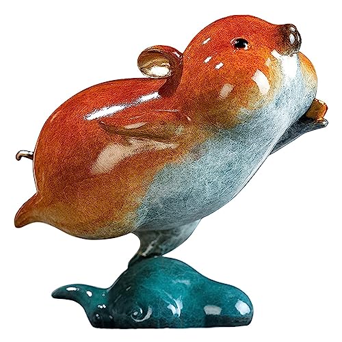 Statue de souris RLKHXBS en cuivre pour embellir votre porche et salon cosy