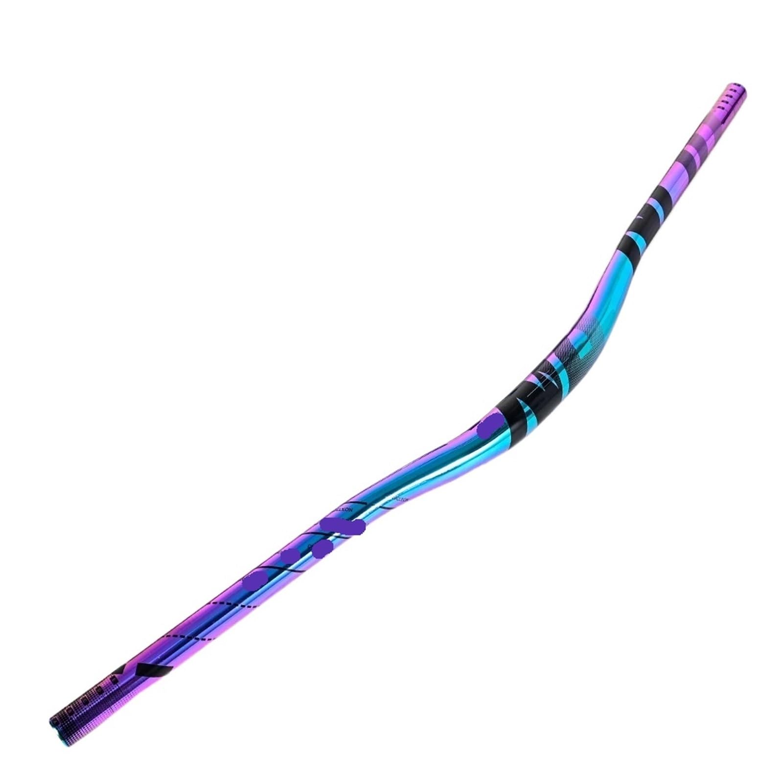 Guidon de vélo de montagne en aluminium robuste avec finition premium arc-en-ciel