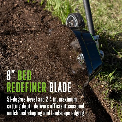 Image of EGO Power+ Bed Redefiner Attachment, Battery Powered, 8 inch Carbon Fiber Attachment, Use with Power Head Multi-Head System - BRA0820