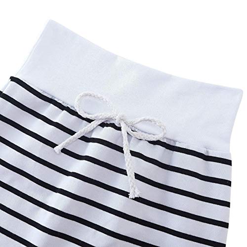Toddler Infant Baby Boy Girl Clothes Stripe Gray Hoodie Sweatshirt and Pants Spring Fall Outfits Set 18-24 Months Hooded Pullovers with Pockets - Thumbnail 7
