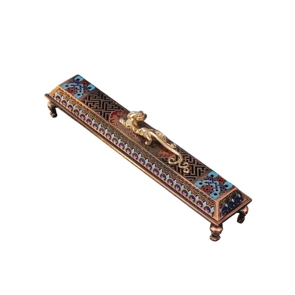 Incense Holder, Horizontal Incense Burner With Lid Indoor Tea Table Holder Ornament