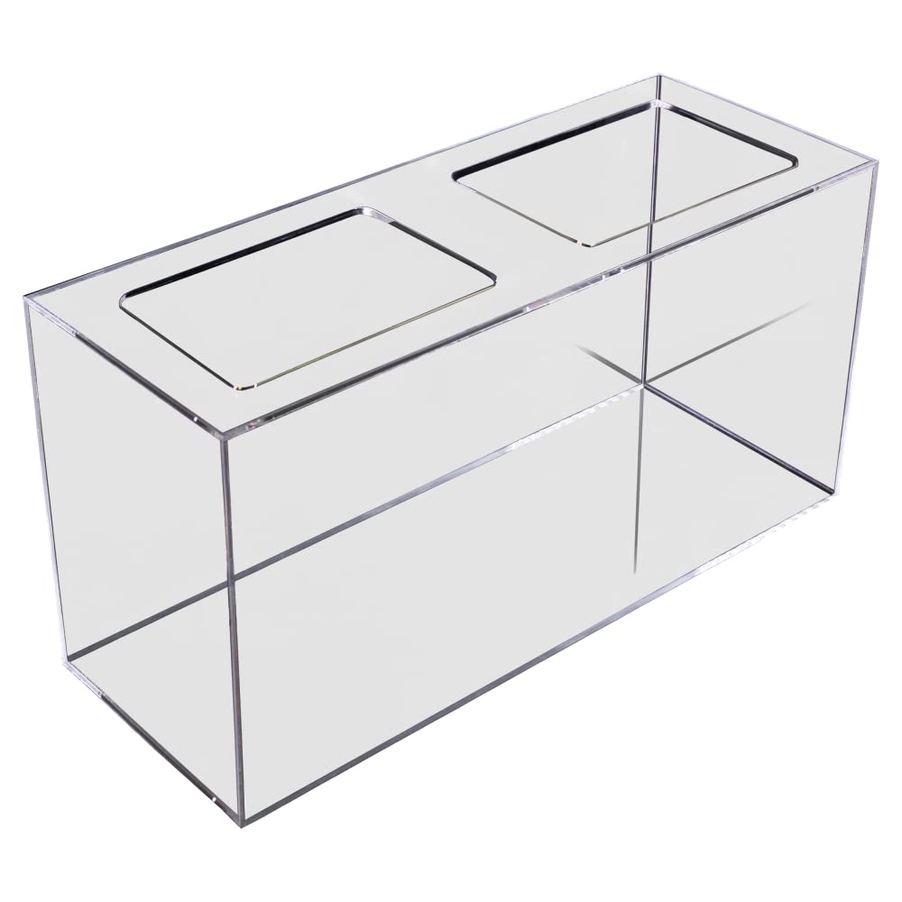 フランンジ仕様 白底 特注 角補強 アクリル水槽 60センチ 蓋付き
