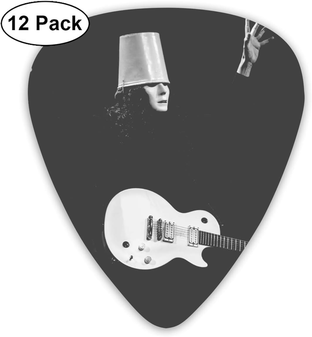 Buckethead Guitar Picks 12 Pack Premium Picks Sampler Includes Thin, Medium & Heavy Gauges
