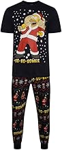 UC Ex High Street Brand Homer Simpson Pyjamas for Mens, Pjs Set Cartoon Character Nightwear Navy, L